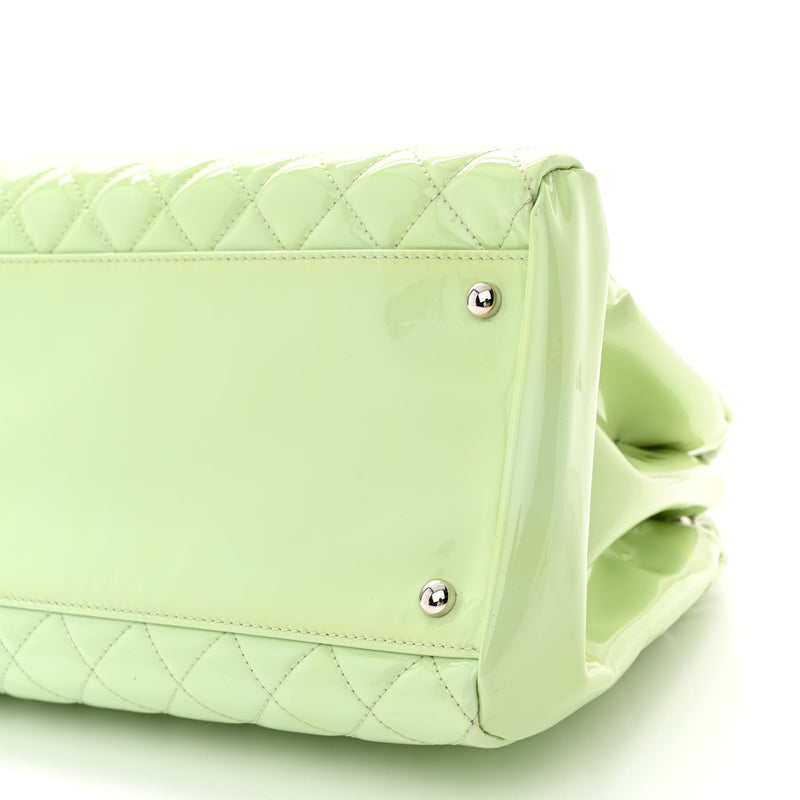 Chanel Patent Quilted Large Just