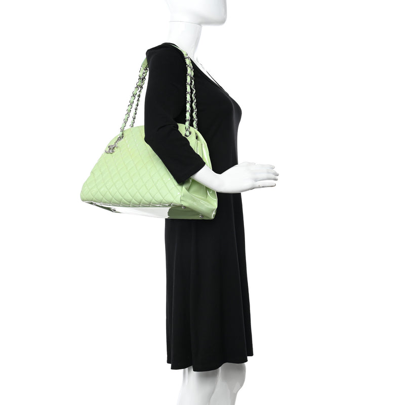Chanel Patent Quilted Large Just