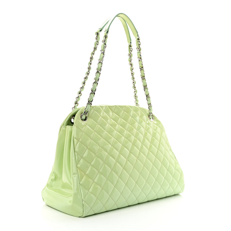 Chanel Patent Quilted Large Just
