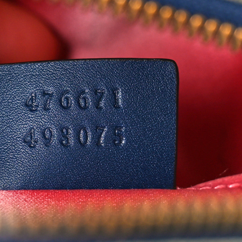 Gucci Kura Denim Matelasse Cubic Pearl