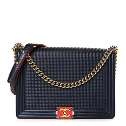 Chanel Lambskin Embossed New Medium Boy