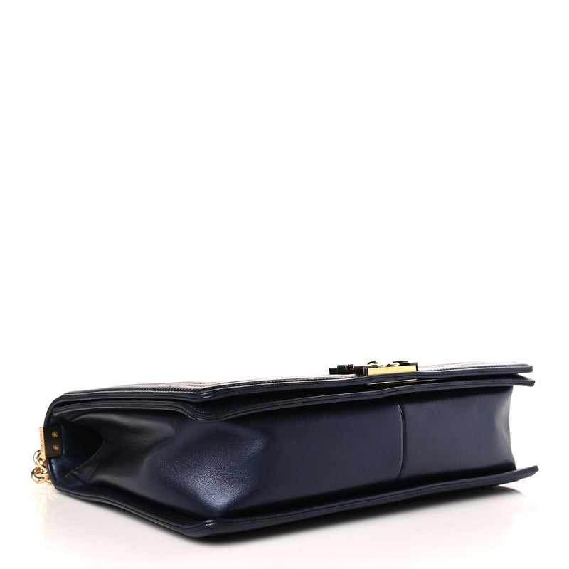 Chanel Lambskin Embossed New Medium Boy
