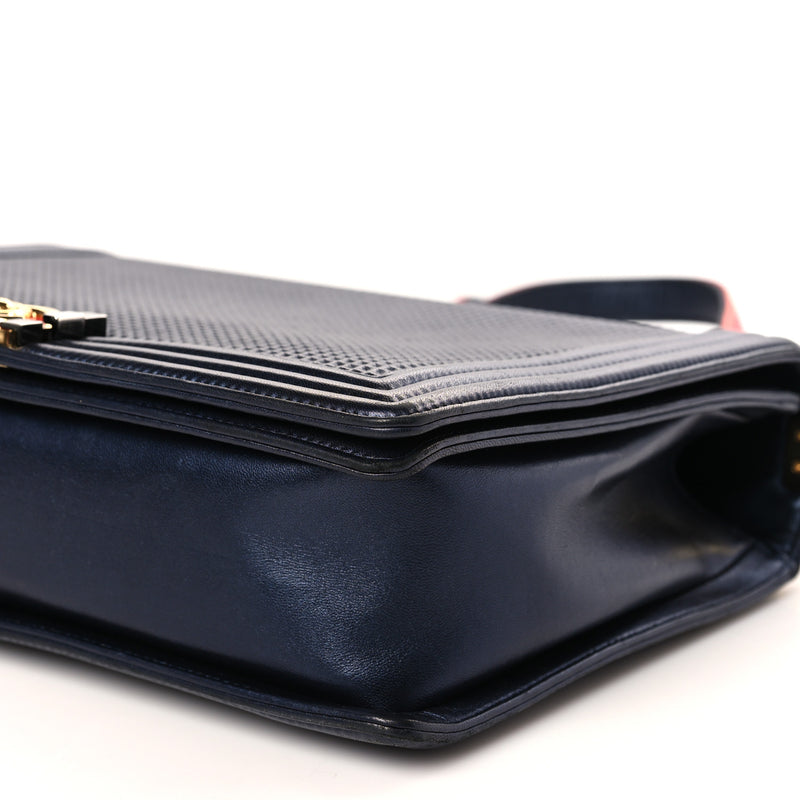 Chanel Lambskin Embossed New Medium Boy