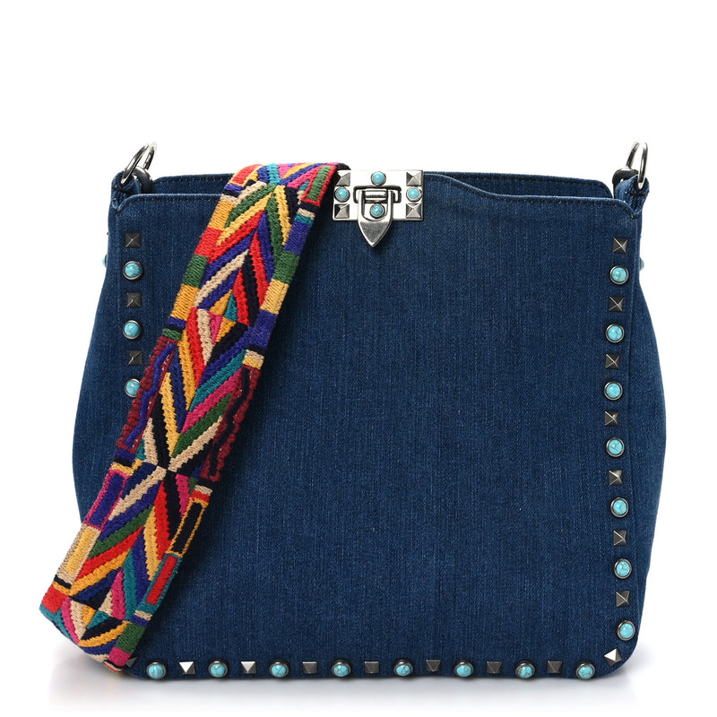 Valentino Garavani Denim Small Guitar