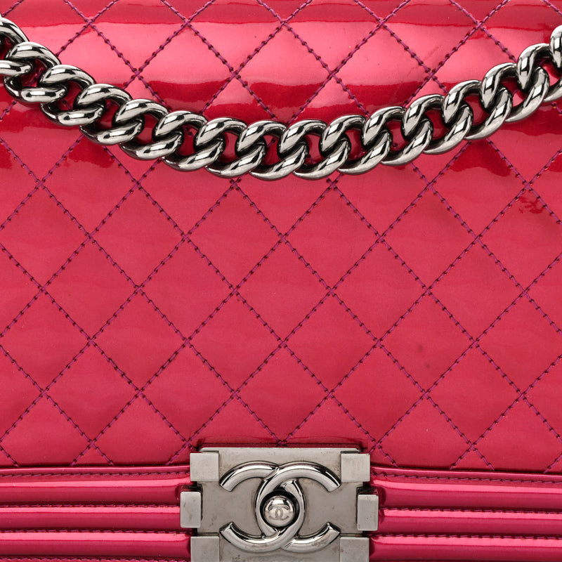 Chanel Metallic Patent Quilted New