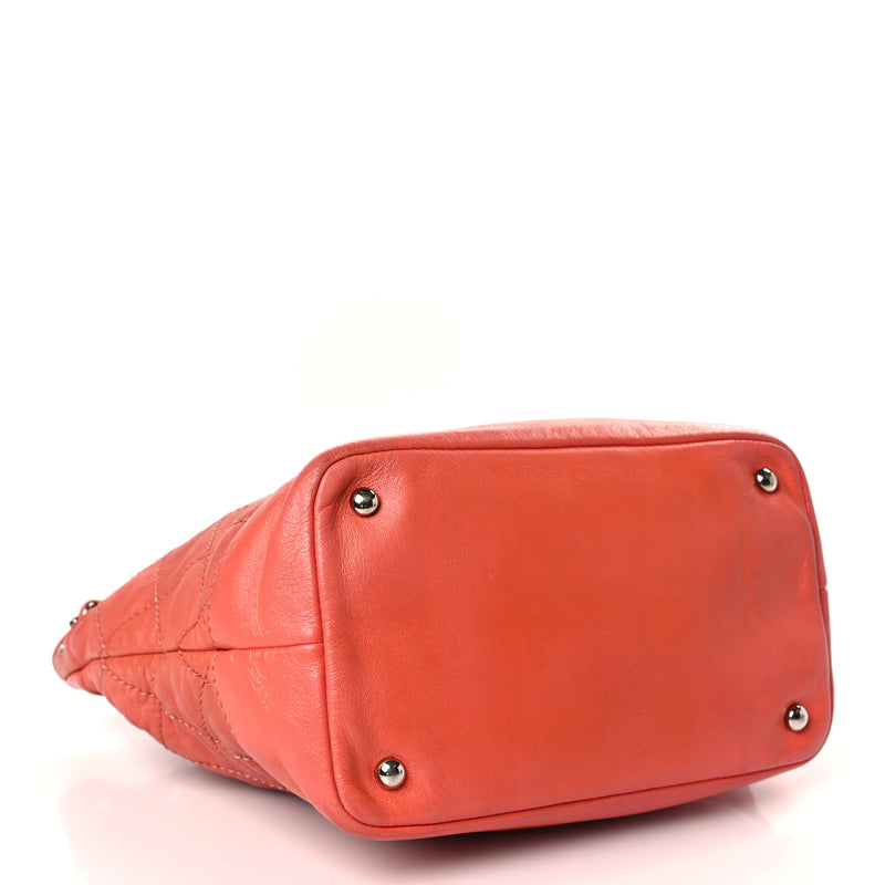 Chanel Lambskin Contrast Stitch Small