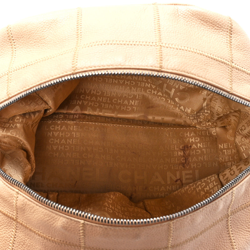 Chanel Caviar Square Stitched Bowler