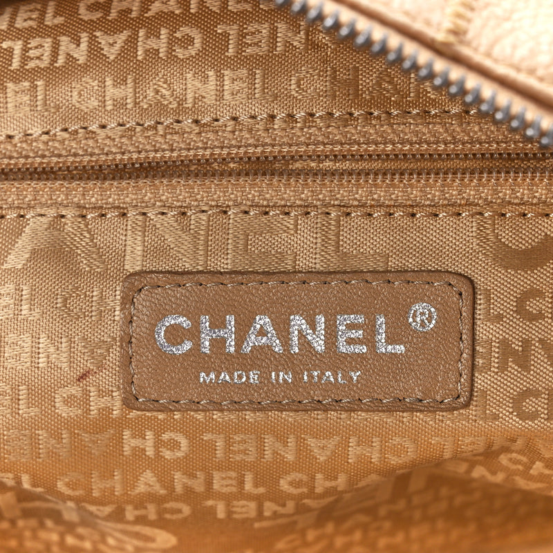 Chanel Caviar Square Stitched Bowler