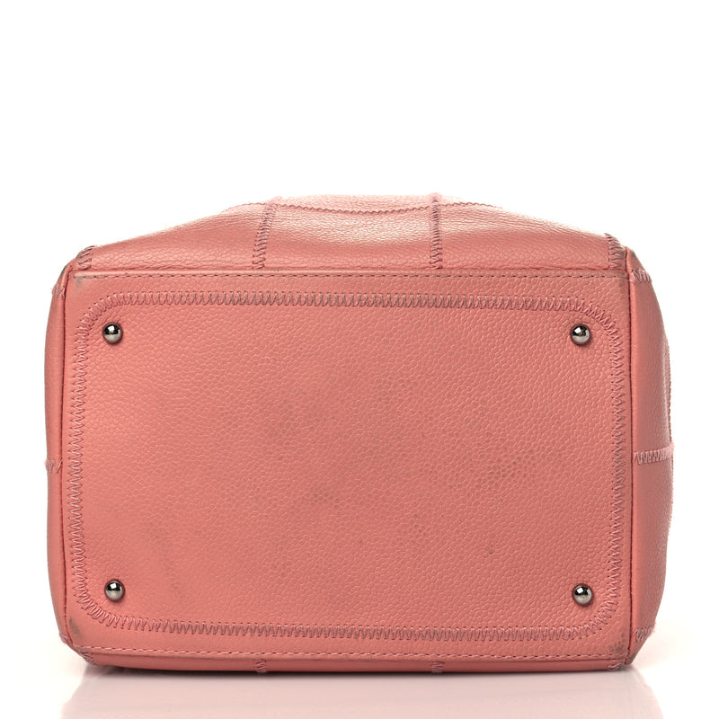 Chanel Caviar Square Stitched Bowler