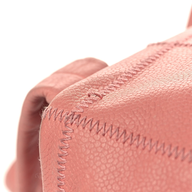 Chanel Caviar Square Stitched Bowler