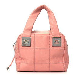 Chanel Caviar Square Stitched Bowler