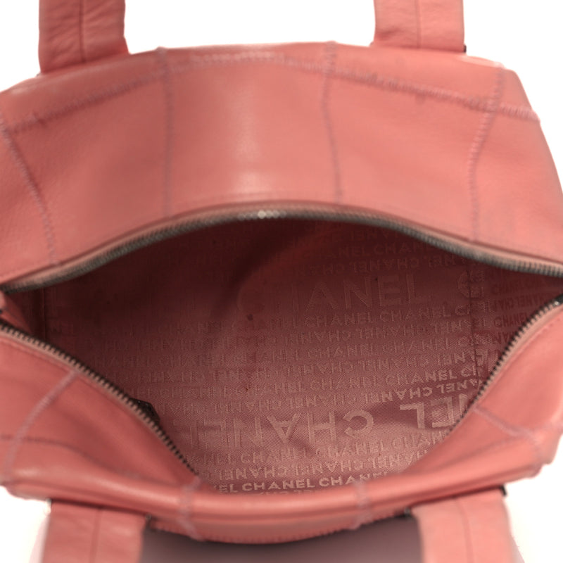 Chanel Caviar Square Stitched Bowler