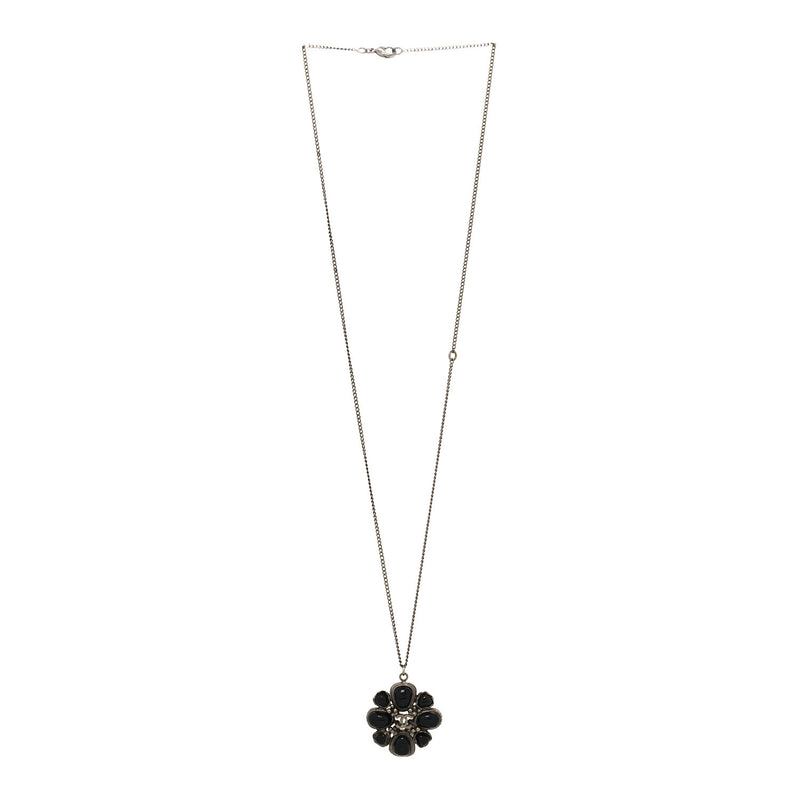 Chanel Ruthenium Enamel Cc Necklace