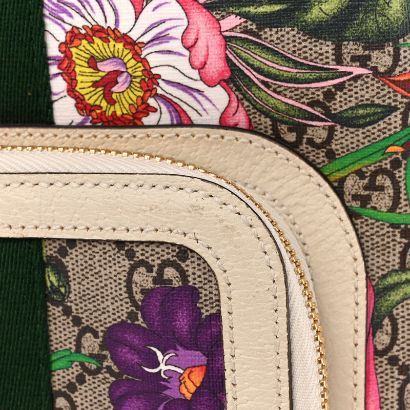 Gucci Gg Supreme Flora Web Small Ophidia