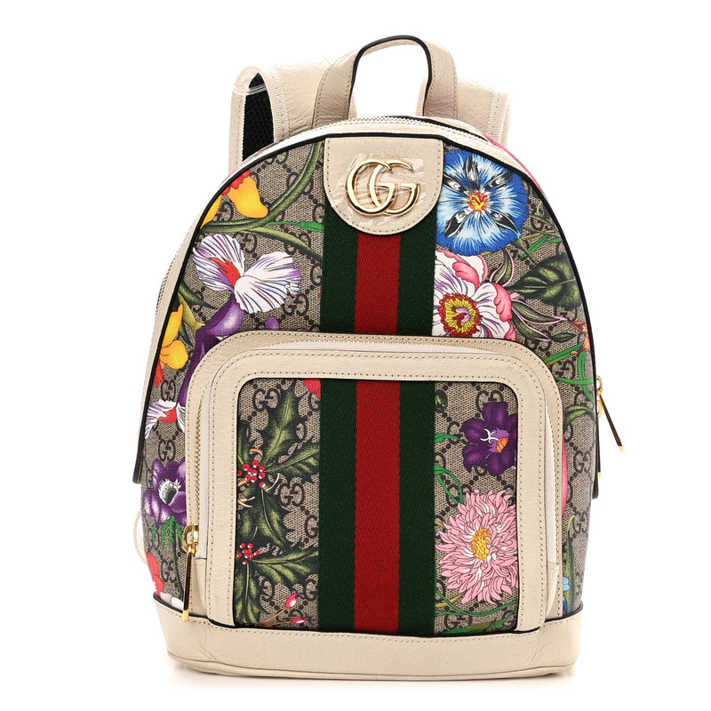 Gucci Gg Supreme Flora Web Small Ophidia