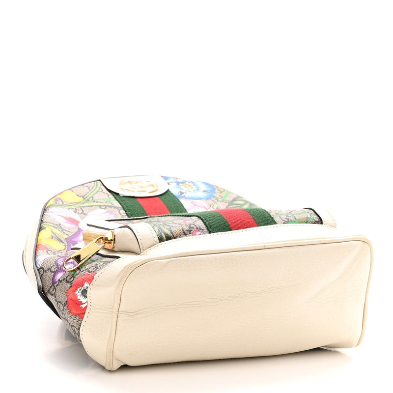 Gucci Gg Supreme Flora Web Small Ophidia