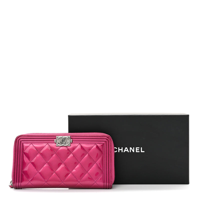 Chanel Metallic Patent Calfskin Quilted