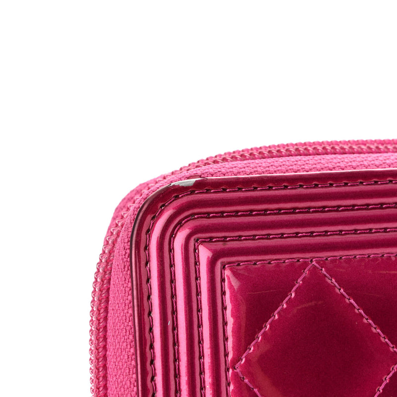 Chanel Metallic Patent Calfskin Quilted