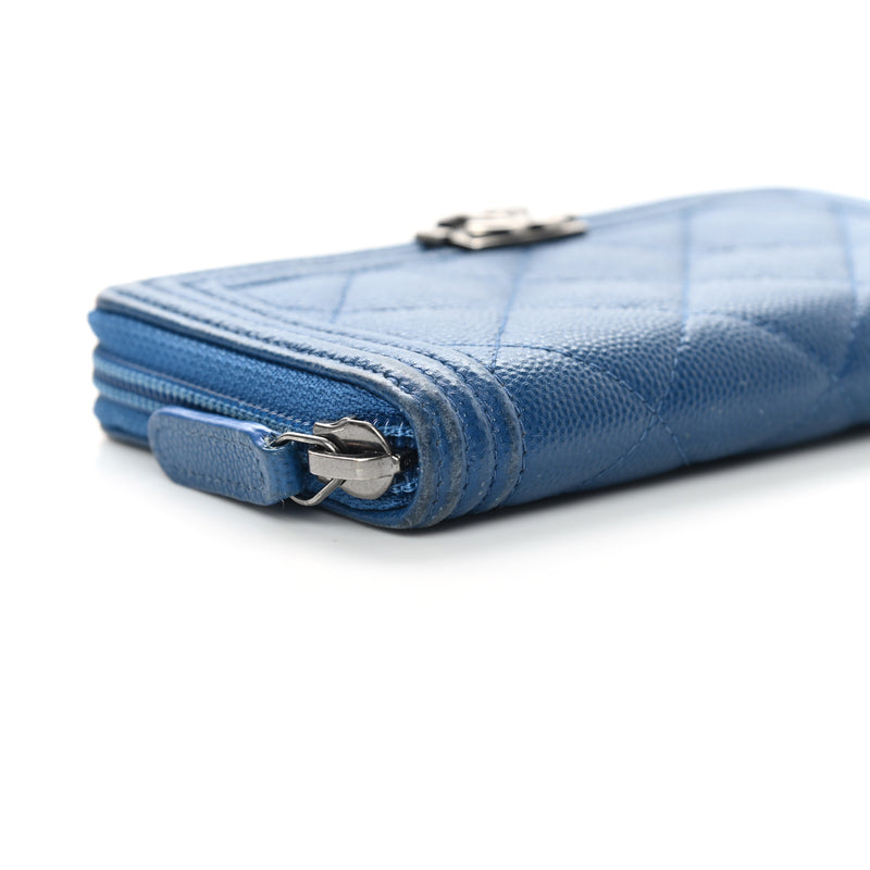 Chanel Caviar Quilted Boy Small Zip