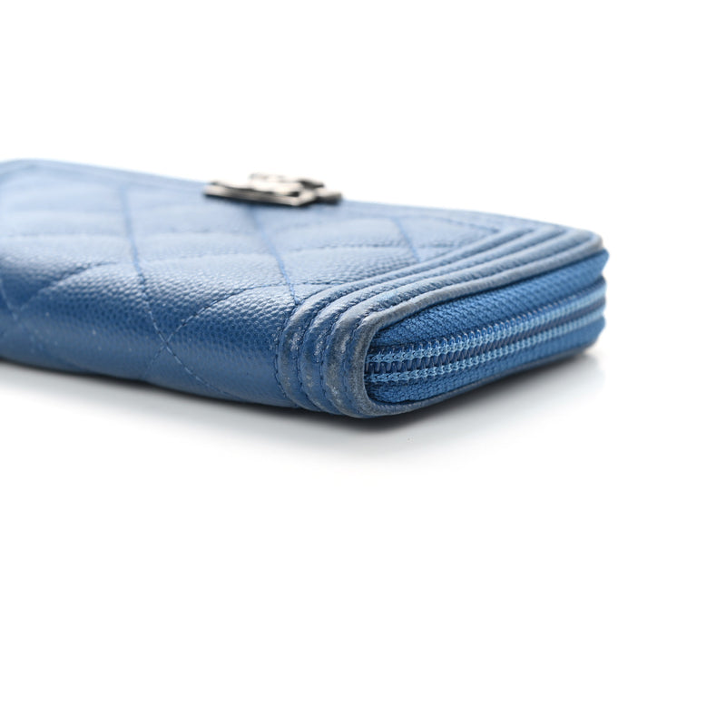 Chanel Caviar Quilted Boy Small Zip