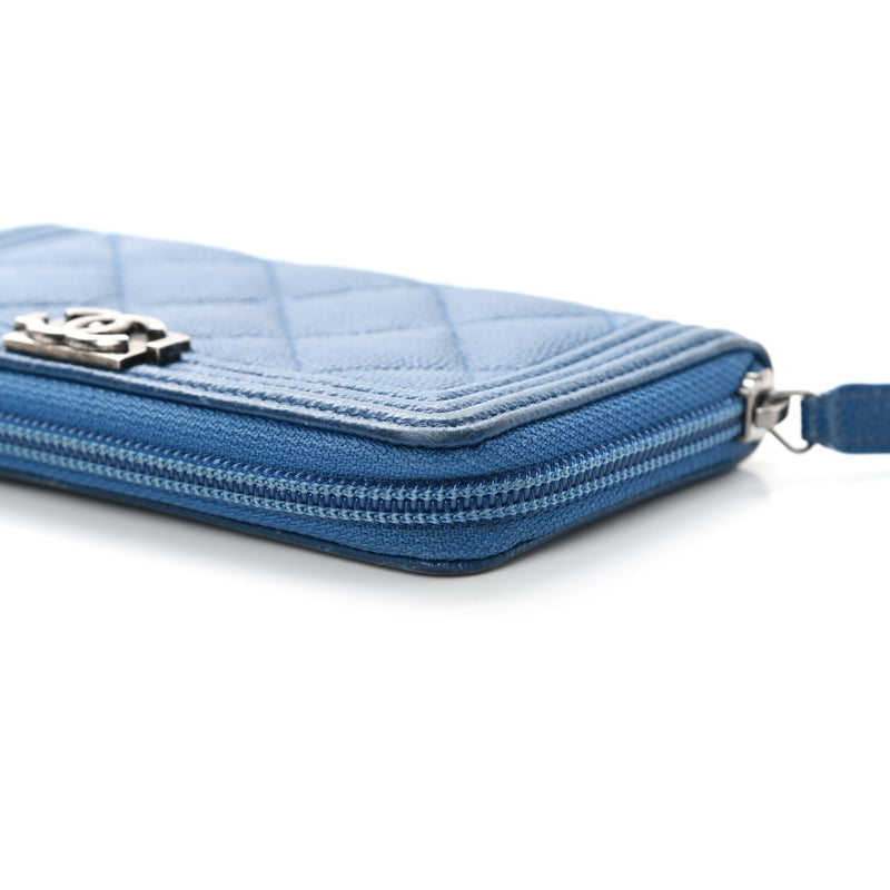 Chanel Caviar Quilted Boy Small Zip
