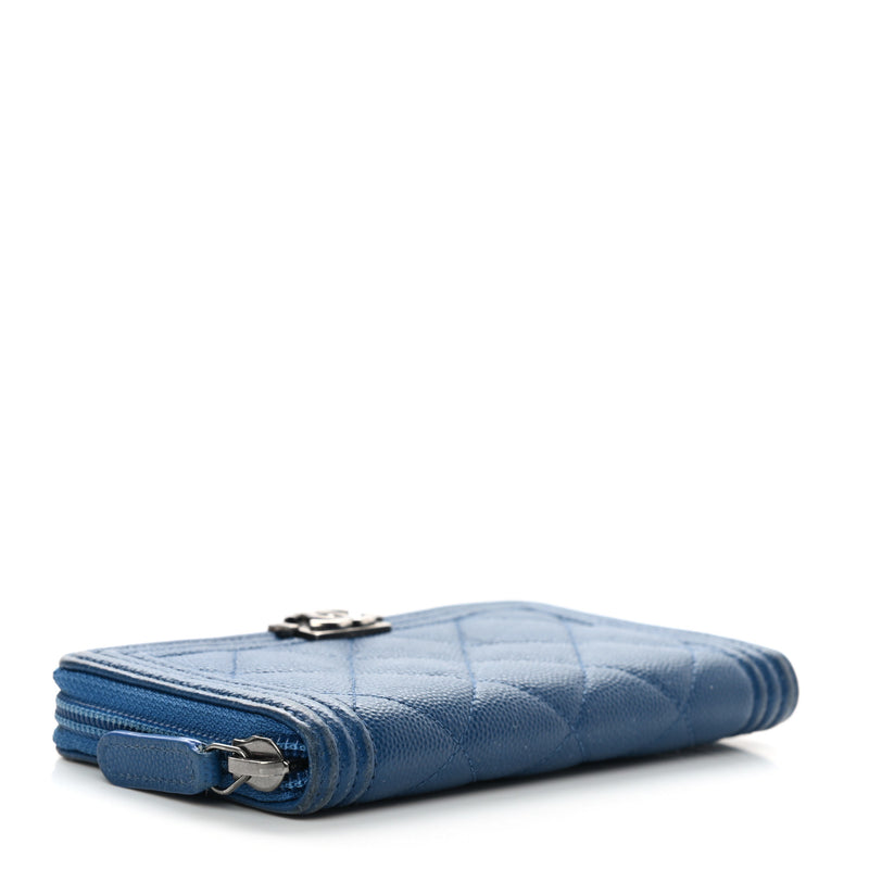 Chanel Caviar Quilted Boy Small Zip