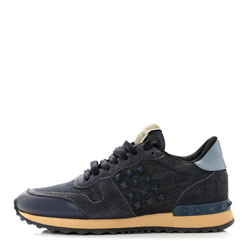 Valentino Garavani Denim Calfskin Suede