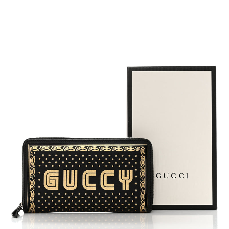 Gucci X Sega Calfskin Guccy Stars Zip