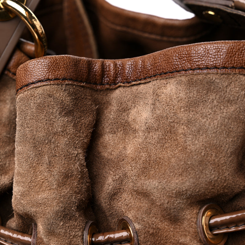 Louis Vuitton Suede Patent Irene Brown