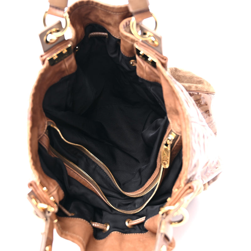 Louis Vuitton Suede Patent Irene Brown