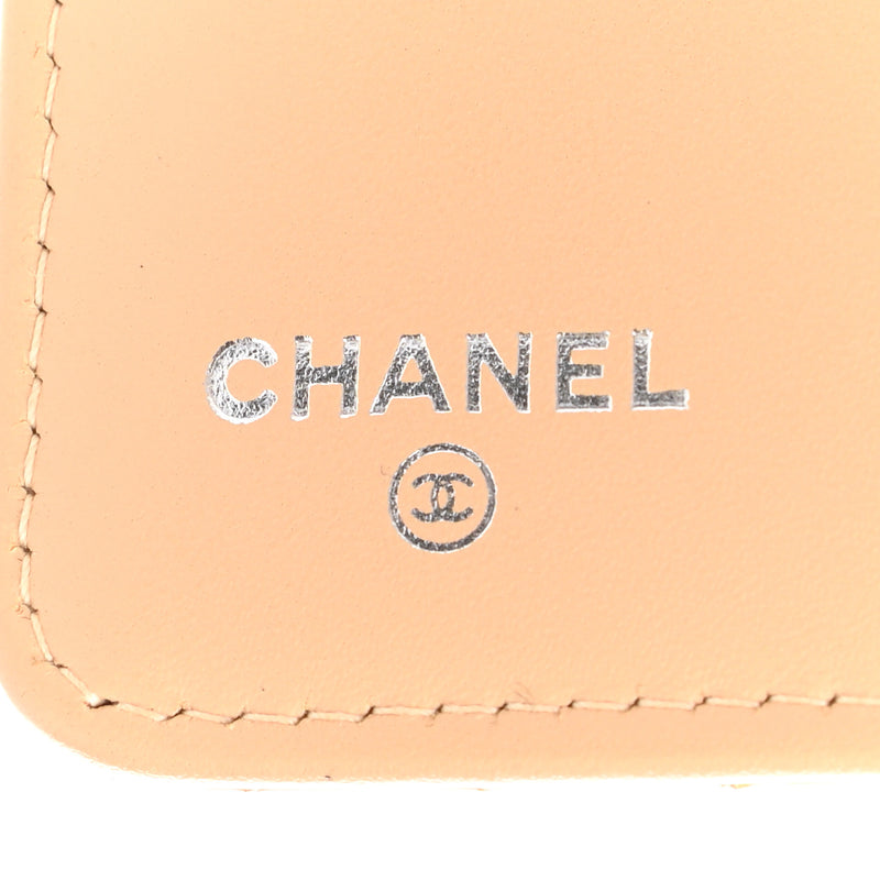 Chanel Patent Chevron Quilted Yen Wallet
