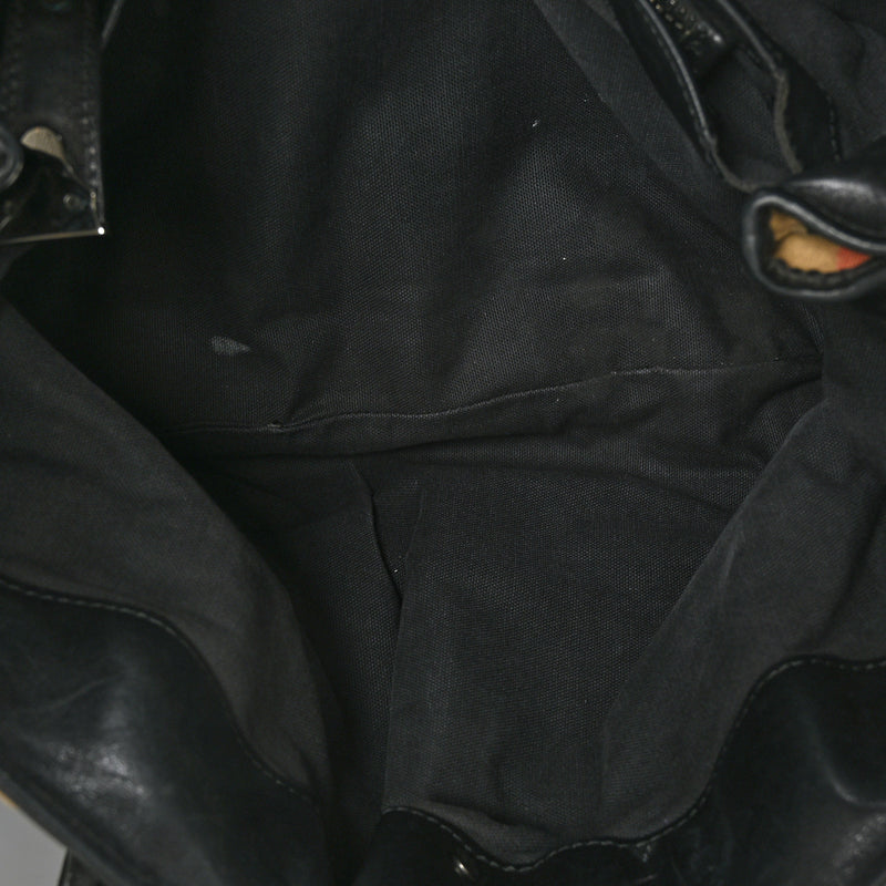 Burberry Calfskin House Check Studded