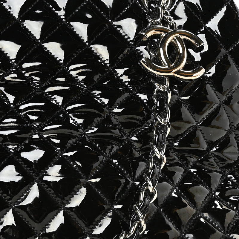 Chanel Patent Quilted Maxi Just
