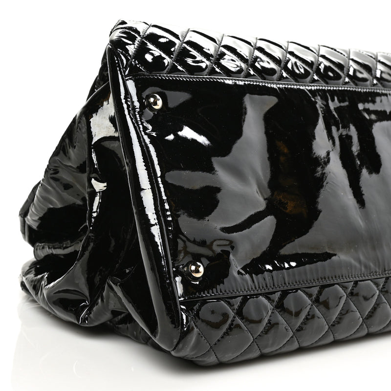Chanel Patent Quilted Maxi Just
