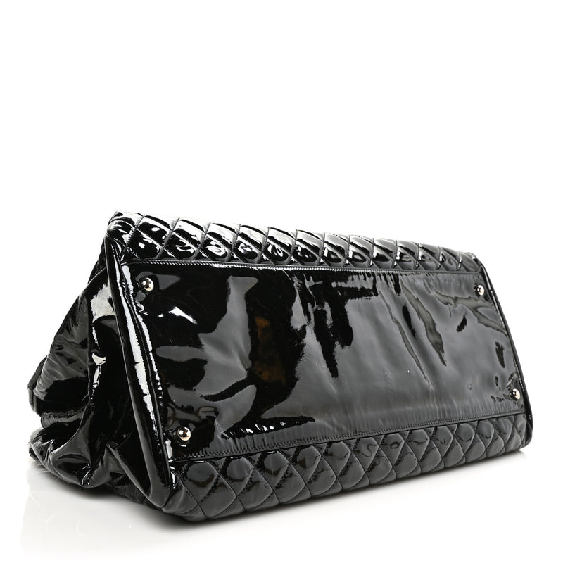 Chanel Patent Quilted Maxi Just
