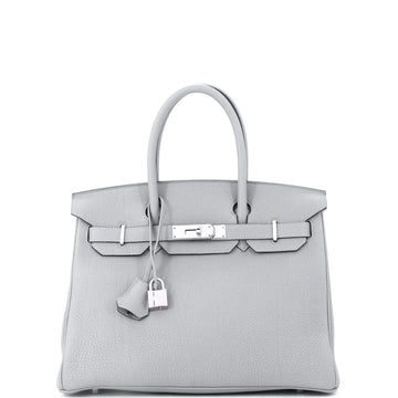Hermes Birkin Handbag Grey Togo With