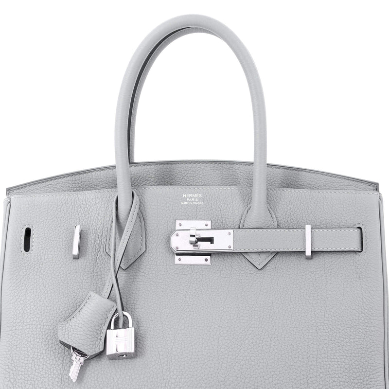 Hermes Birkin Handbag Grey Togo With
