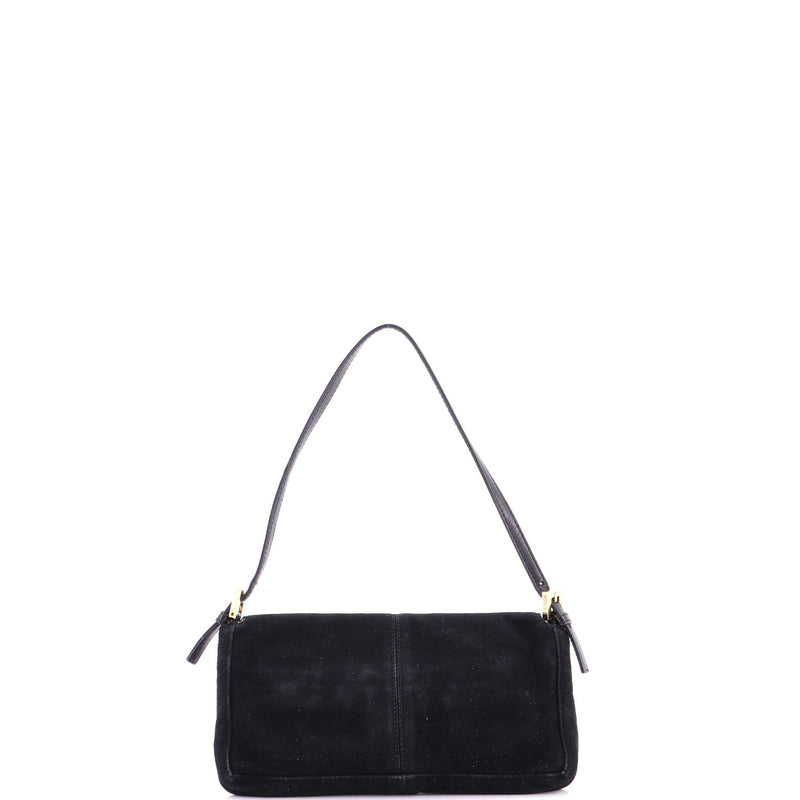 Fendi Flap Baguette Bag Suede