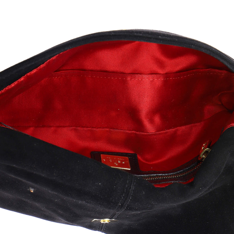 Fendi Flap Baguette Bag Suede