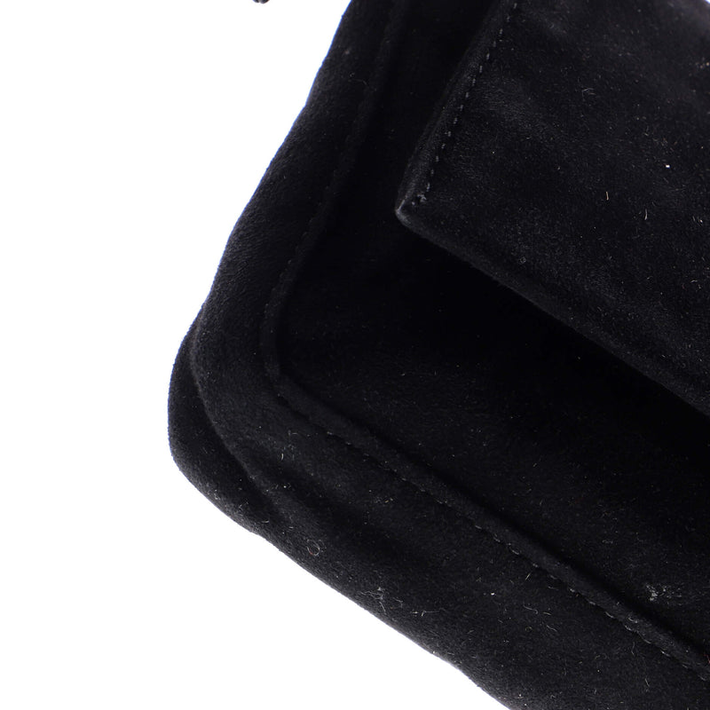 Fendi Flap Baguette Bag Suede