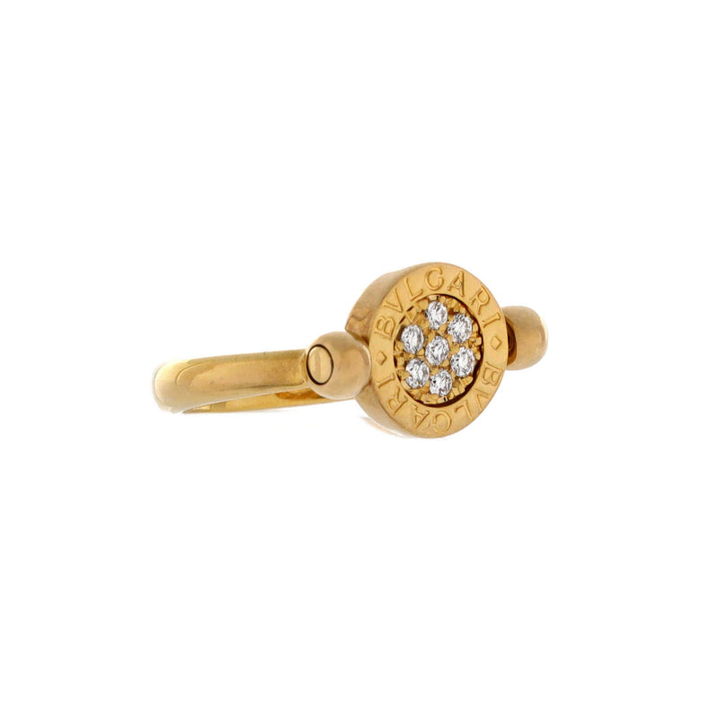 Bvlgari Flip Ring 18K Yellow Gold With