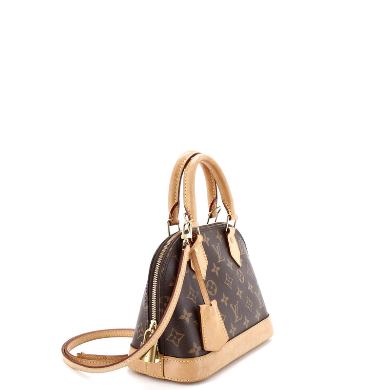 Louis Vuitton Alma Handbag Canvas Bb