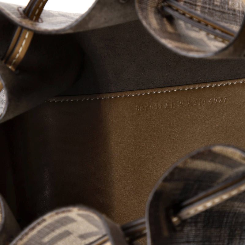 Fendi Pomodorino Bucket Bag Zucca Coated