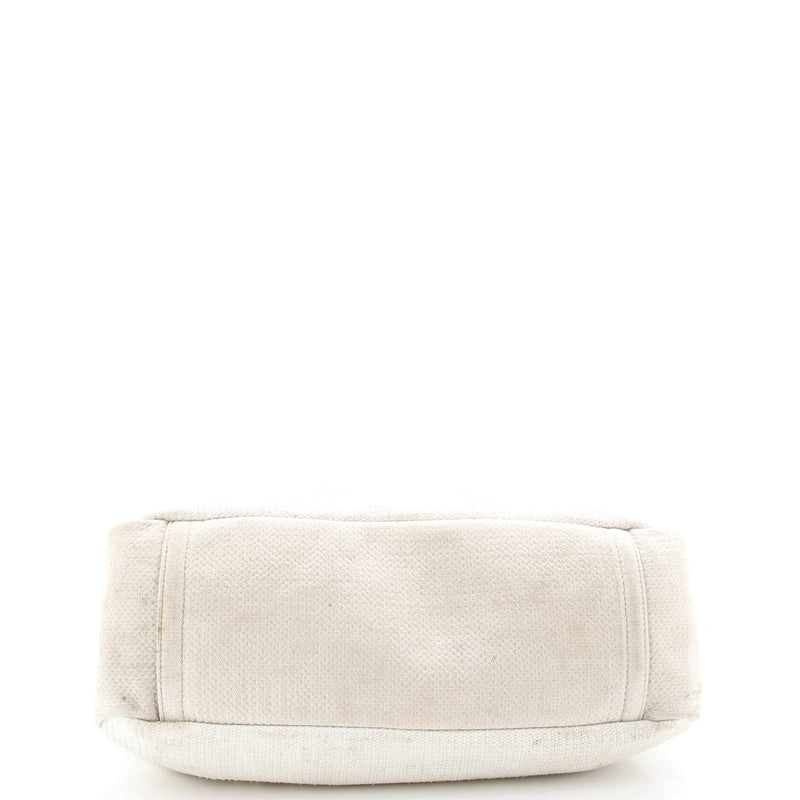 Chanel Deauville Logo Shopping Tote