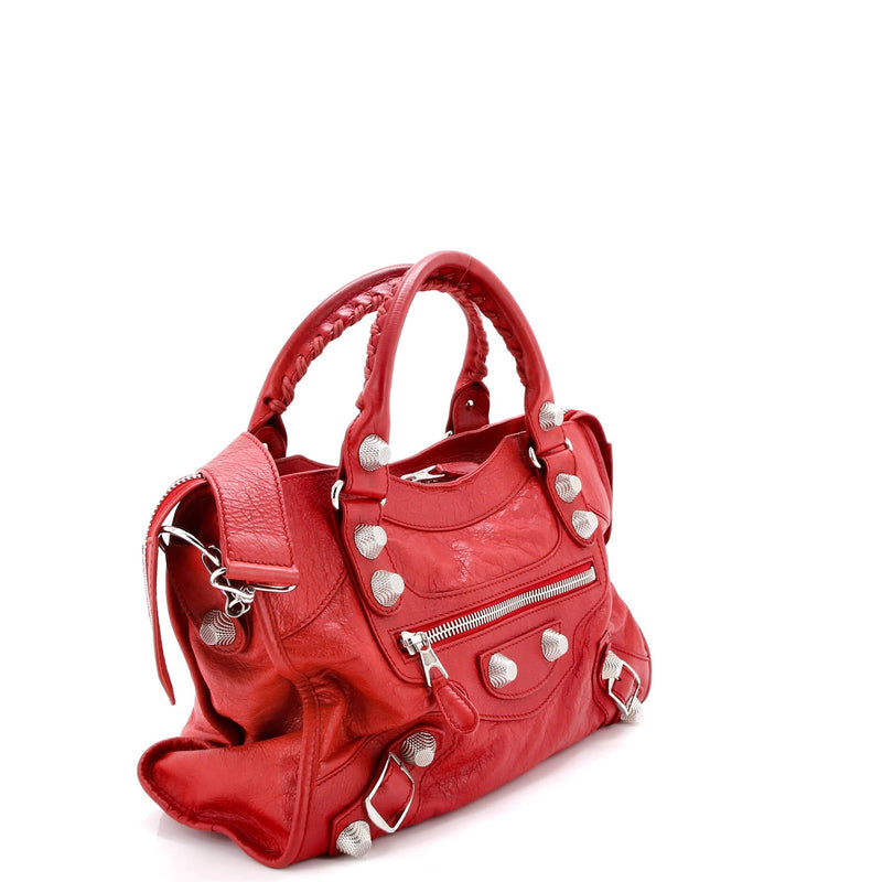 Balenciaga City Giant Studs Bag Leather