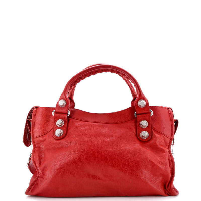Balenciaga City Giant Studs Bag Leather