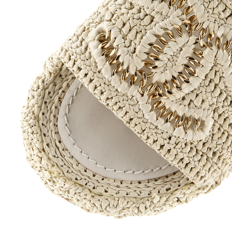 Chanel Women's Cc Slide Mules Woven