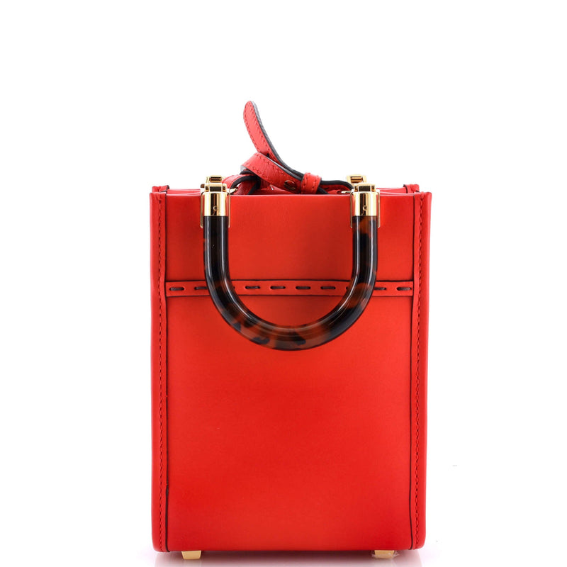Fendi Sunshine Shopper Tote Leather Mini