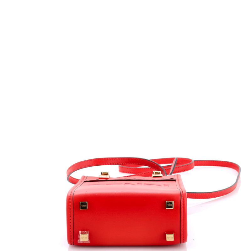 Fendi Sunshine Shopper Tote Leather Mini