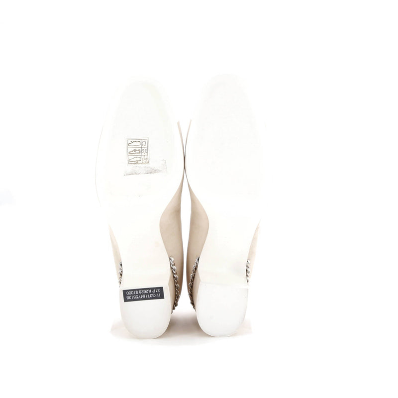 Chanel Women's Cap Toe Chain Pumps Suede